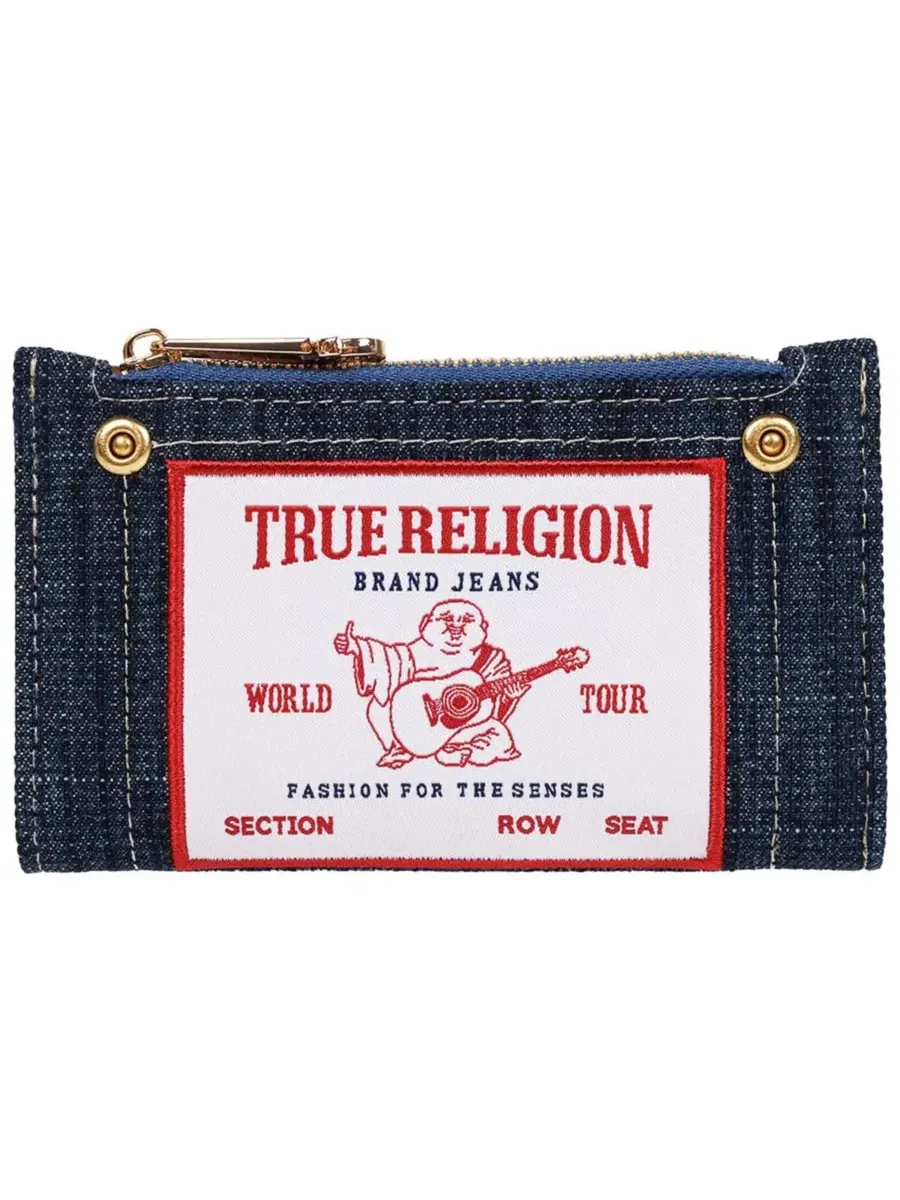 Компактный кошелек с вышивкой-патчем Buddha Patch True Religion