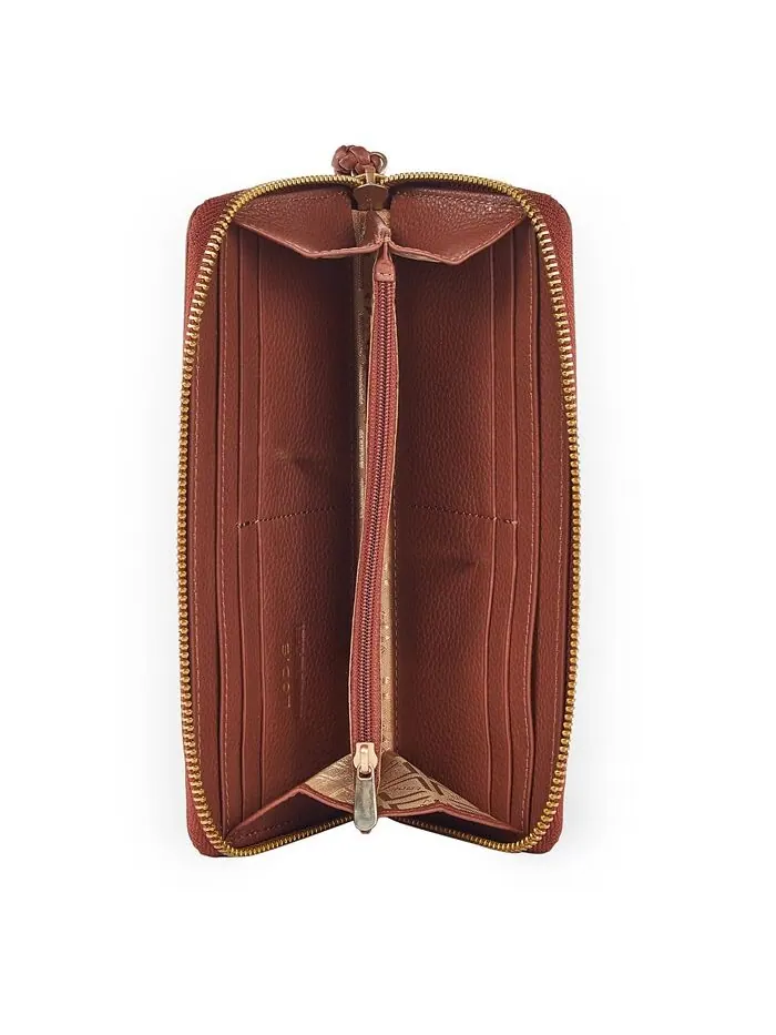 Женский кошелек Isabella Accordian на молнии LODIS — изображение 3 из 5, орех