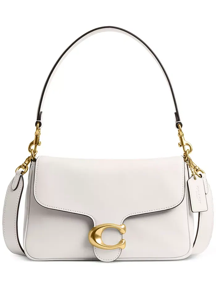 Белая сумка через плечо Tabby Small от COACH