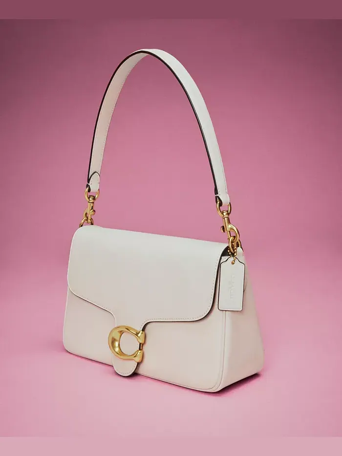 Белая сумка через плечо Tabby Small от COACH — изображение 2 из 6, серый
