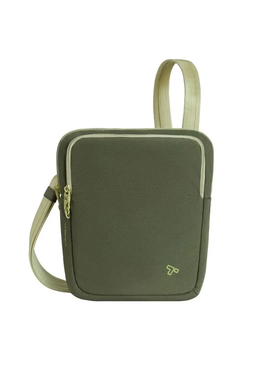 Противокражная сумка The Voyages Slim Crossbody Travelon — изображение 1 из 12, оливковый