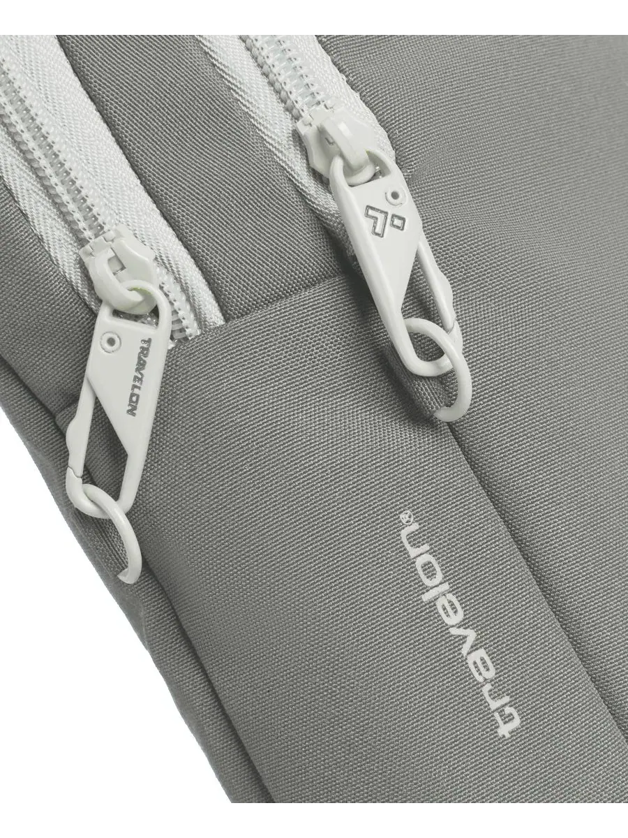 Противокражная сумка The Voyages Slim Crossbody Travelon, гранатовый — изображение 3 из 12, серый