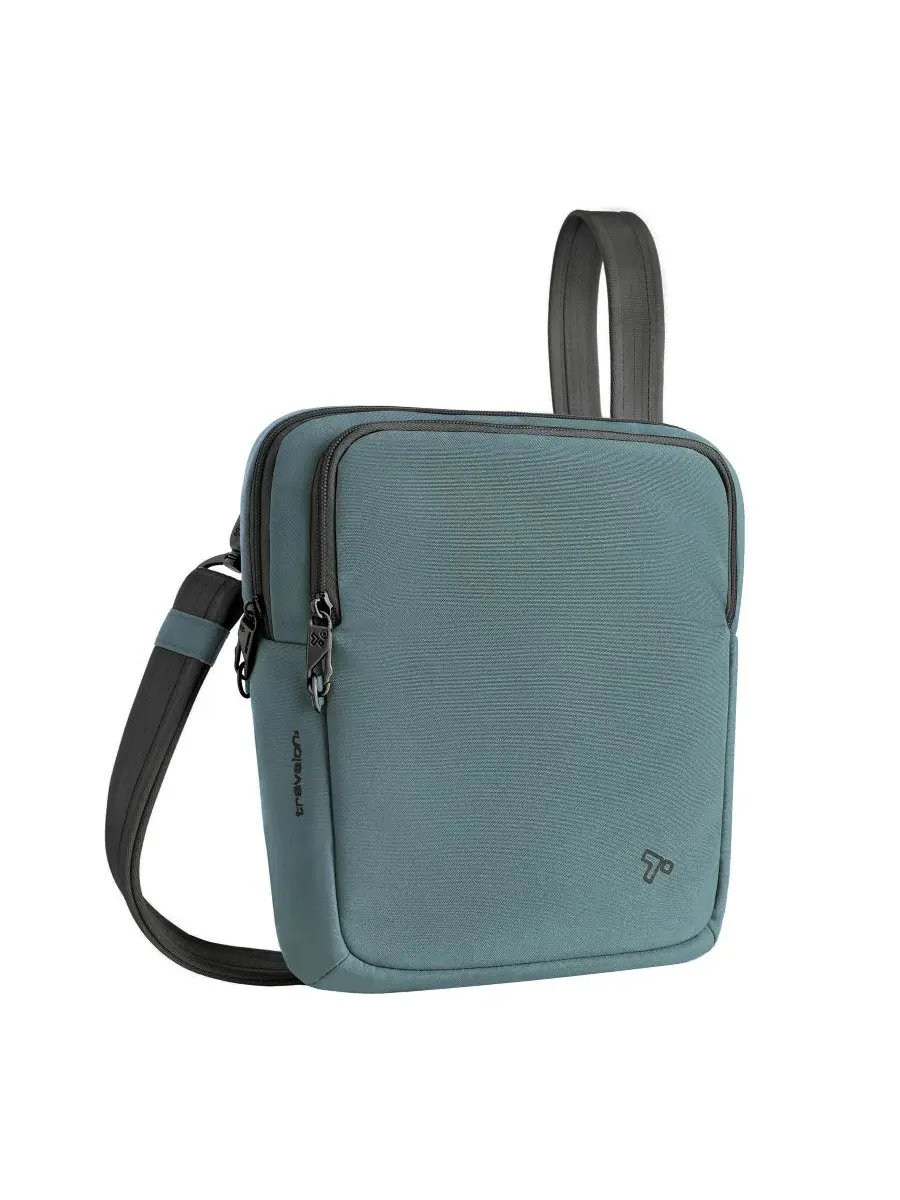 Противокражная сумка The Voyages Slim Crossbody Travelon — изображение 2 из 12, синий