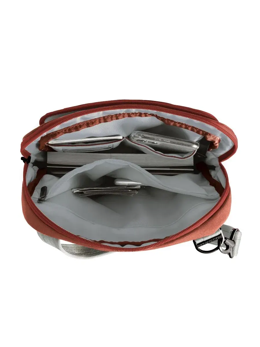 Противокражная сумка The Voyages Slim Crossbody Travelon, терракотовый — изображение 9 из 12