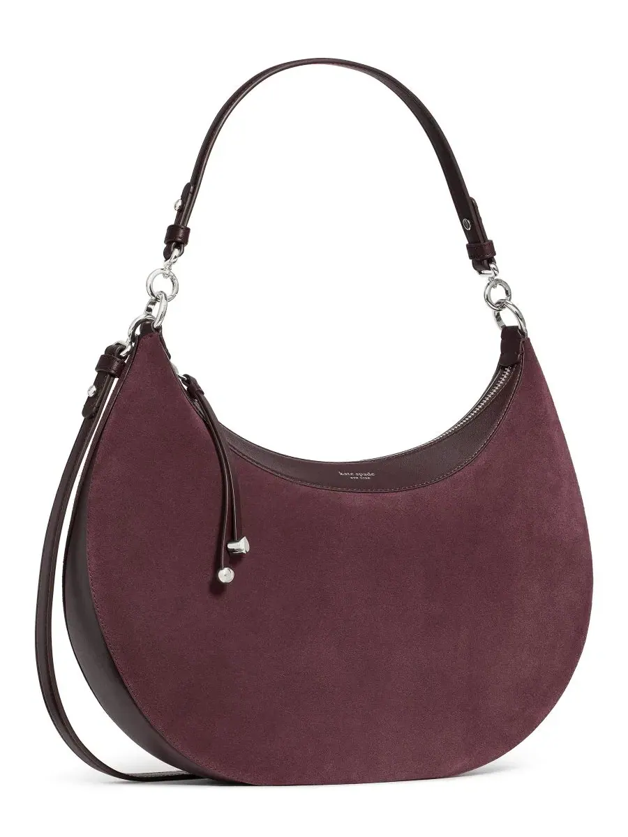 Сумка через плечо Liv из замши kate spade new york — изображение 2 из 5, черничный