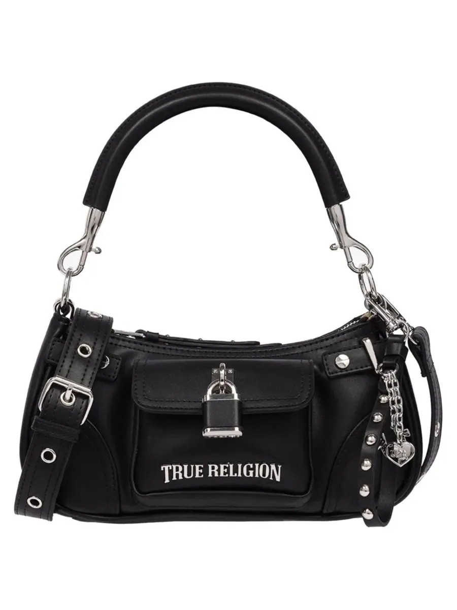 Сумка через плечо Moto с декоративным замком и подвесками True Religion