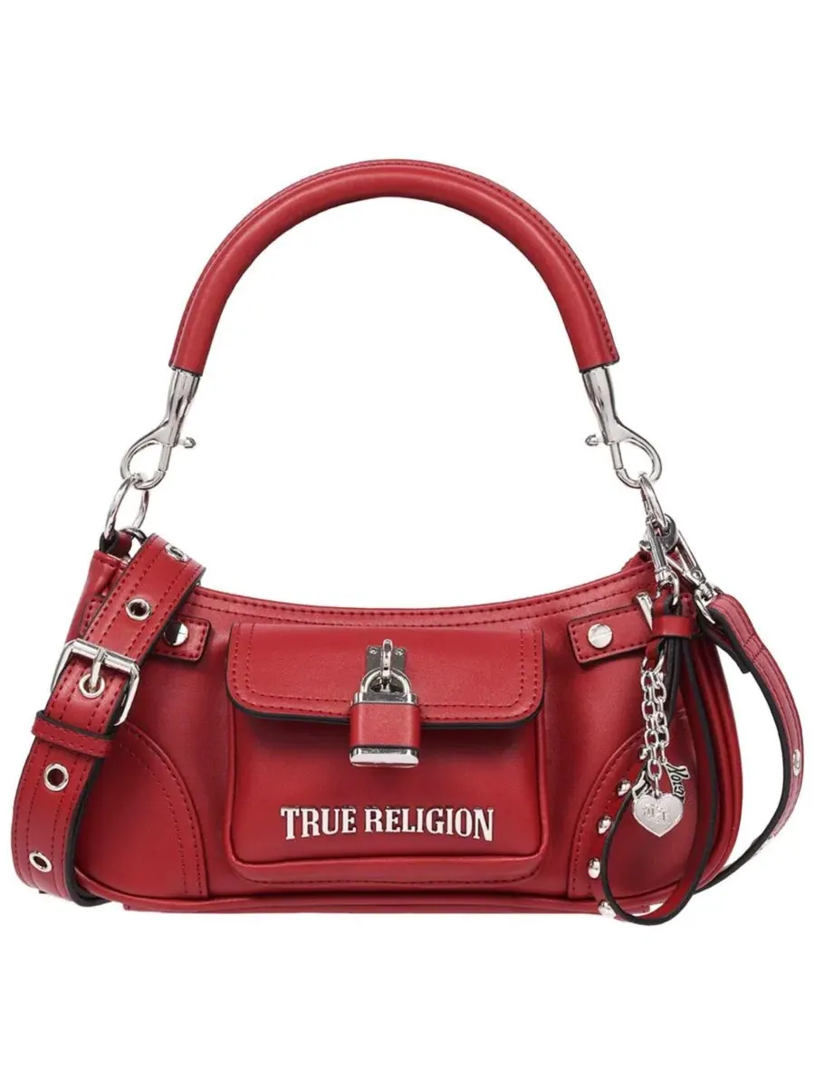 Сумка через плечо с цепочкой и замком, модель Moto Shoulder Bag True Religion