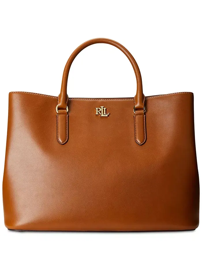 Женская сумка-сатчел Marcy Large из гладкой натуральной кожи Lauren Ralph Lauren