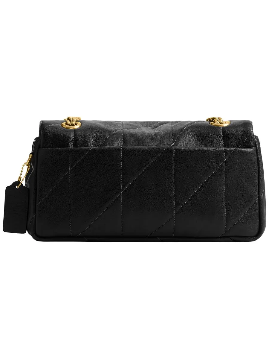 Сумка через плечо COACH Slouch Tabby Medium из стеганой кожи — изображение 5 из 10, черный