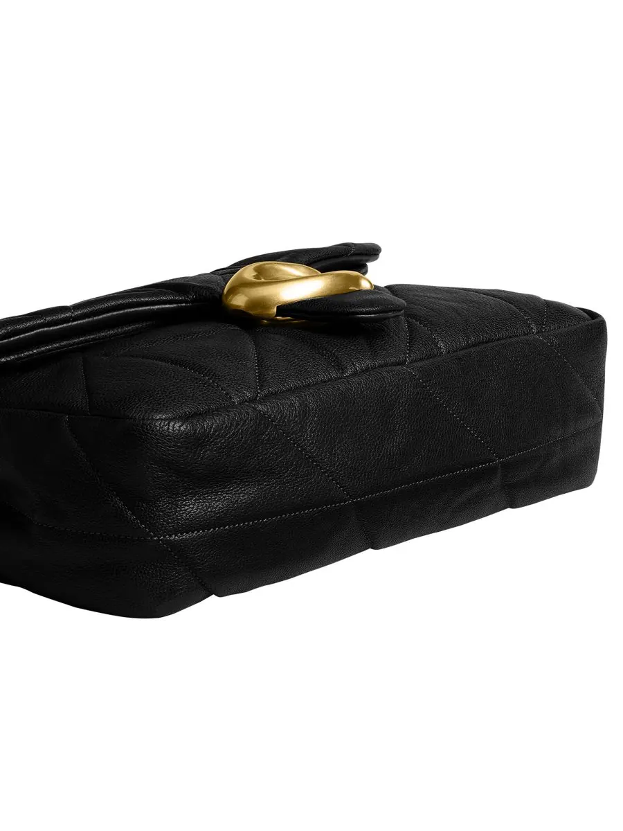 Сумка через плечо COACH Slouch Tabby Medium из стеганой кожи — изображение 10 из 10, черный