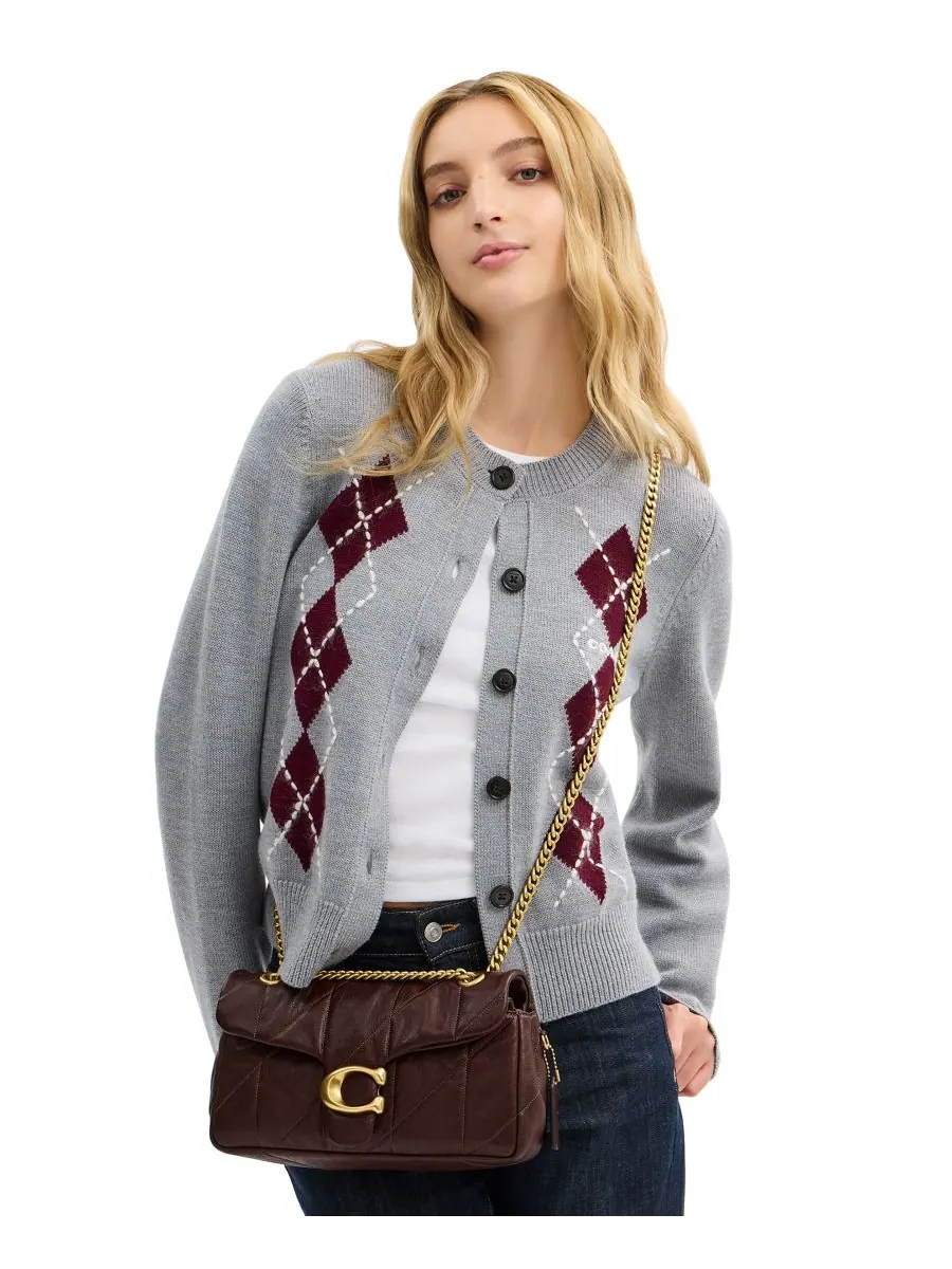 Сумка через плечо COACH Tabby Medium из стеганой кожи — изображение 2 из 10, коричневый