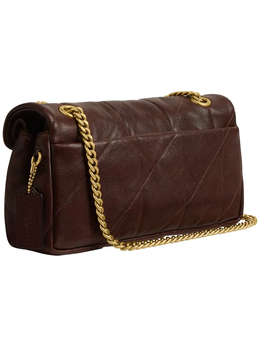 Сумка через плечо COACH Tabby Medium из стеганой кожи — изображение 6 из 10, коричневый