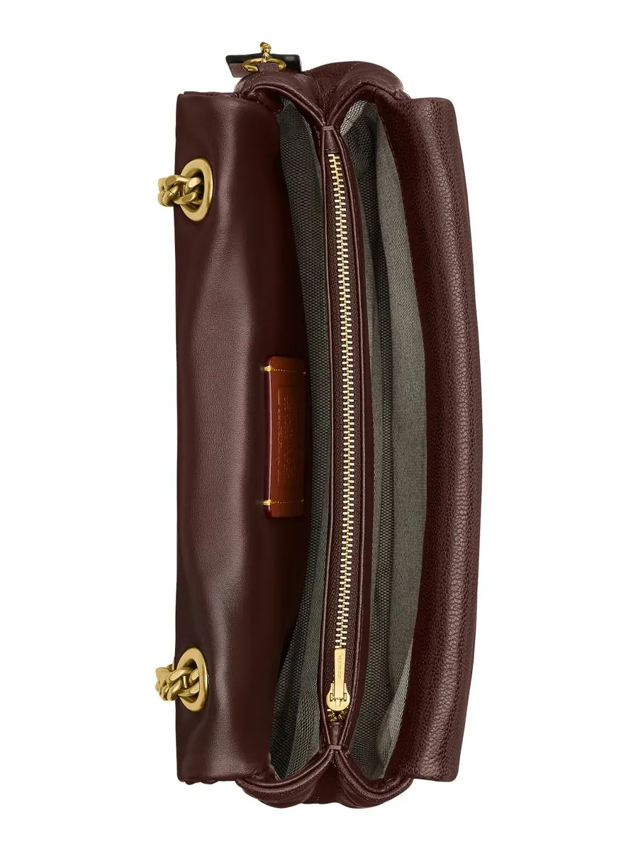 Сумка через плечо COACH Tabby Medium из стеганой кожи — изображение 7 из 10, коричневый