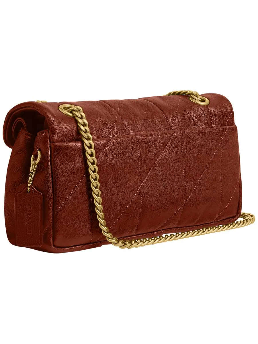 Сумка через плечо COACH Slouch Tabby Medium из стеганой кожи — изображение 6 из 10, коричневый