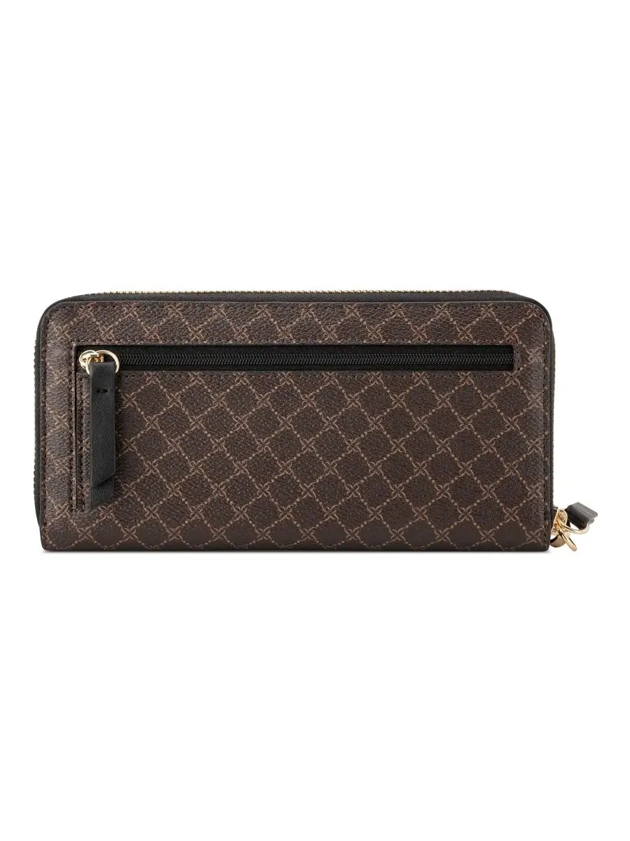 Косметичка-органайзер с ремешком на запястье Luela Zip Around Wristlet Nine West — изображение 2 из 4, коричневый/черный