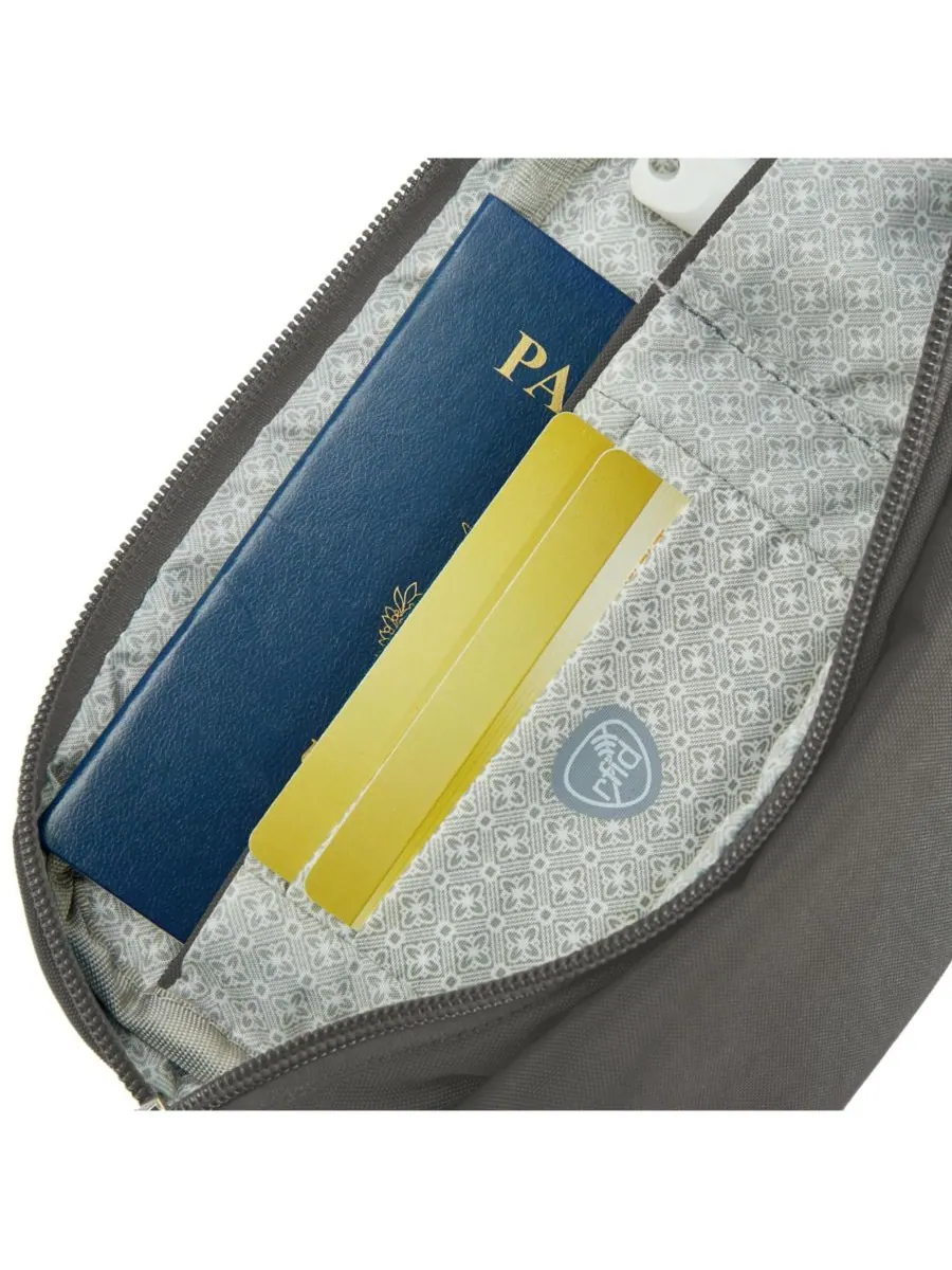 Поясная сумка Essentials с защитой от кражи Travelon — изображение 3 из 10, дымчатый