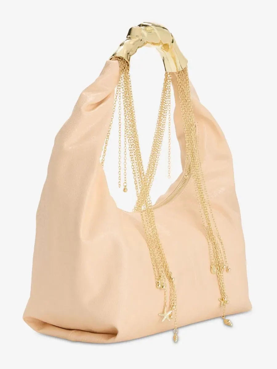 Сумка-хобо с текстурой под рептилию I.N.C. International Concepts Vivienn Lizard Hobo, Powdered — изображение 3 из 7