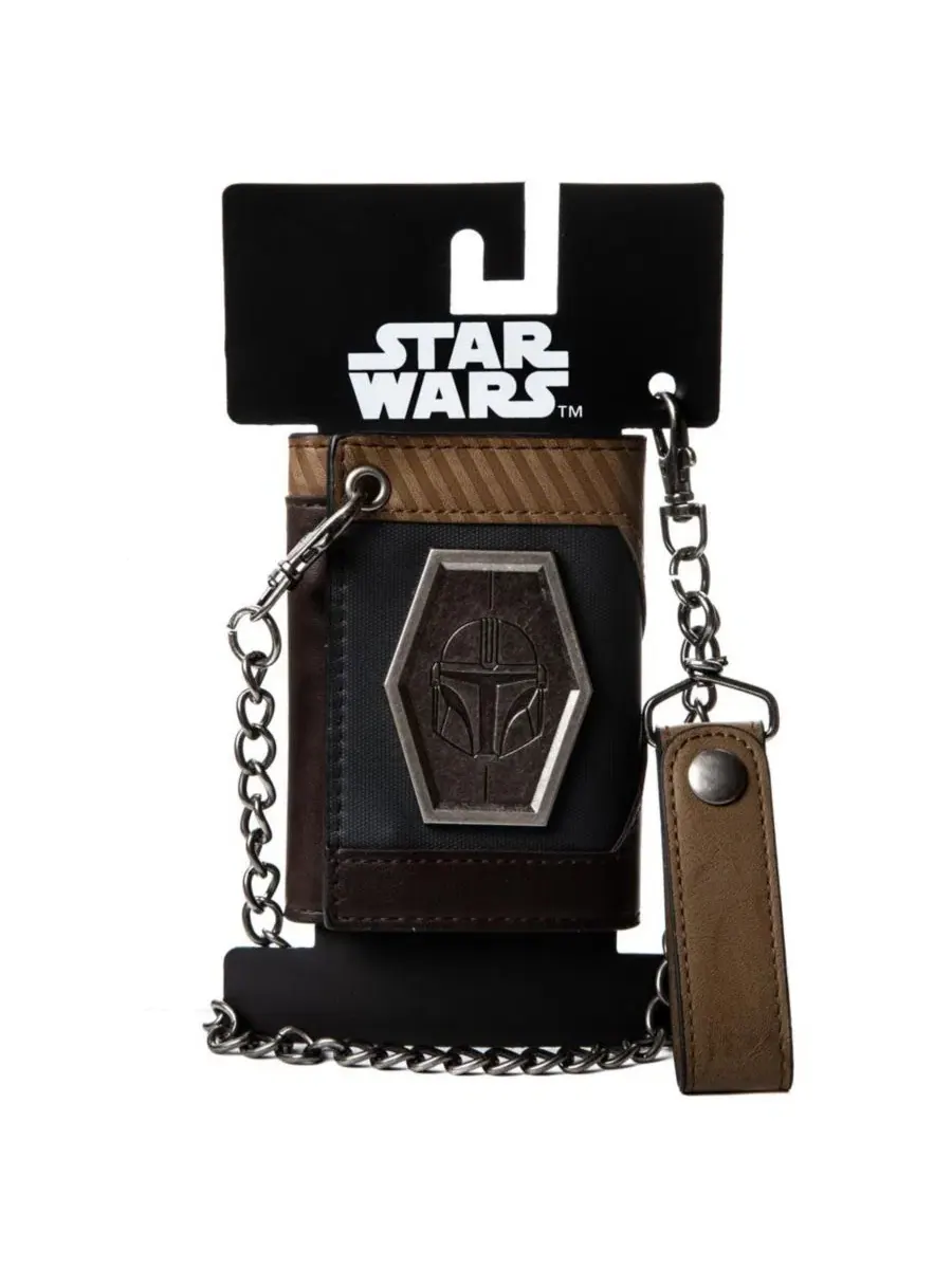 Мужской кошелек на цепочке с металлическим щитком Star Wars: The Mandalorian — мульти