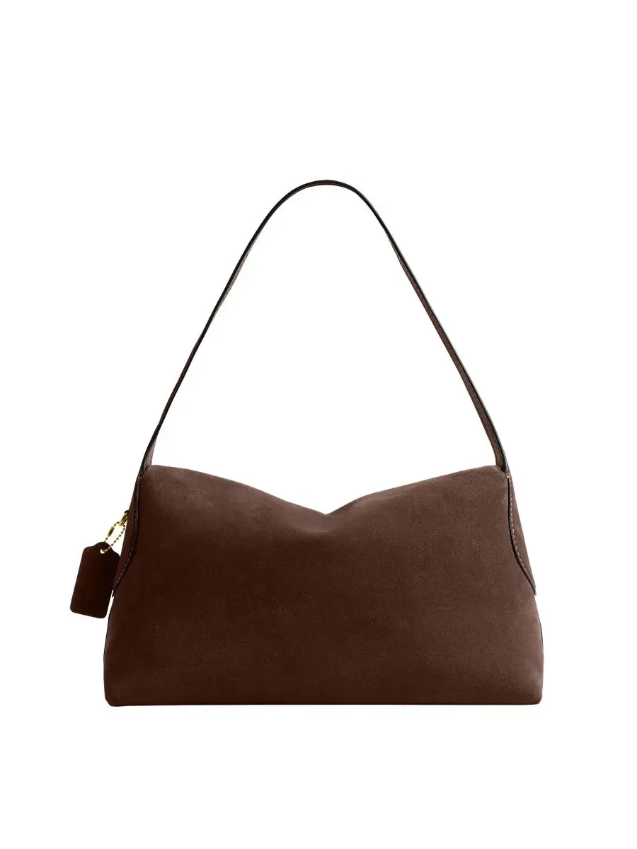 Сумка через плечо Chelsea Large Suede COACH — изображение 2 из 7, коричневый