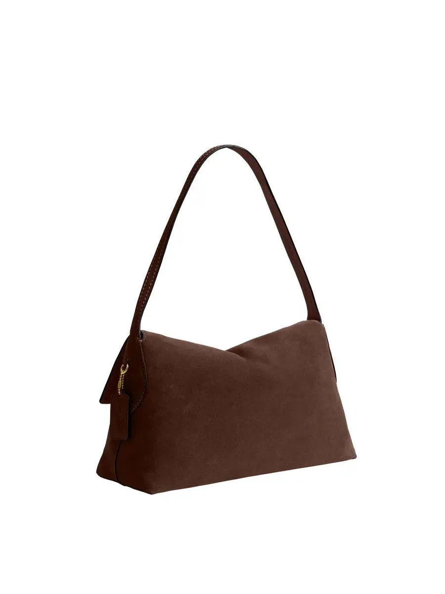 Сумка через плечо Chelsea Large Suede COACH — изображение 3 из 7, коричневый