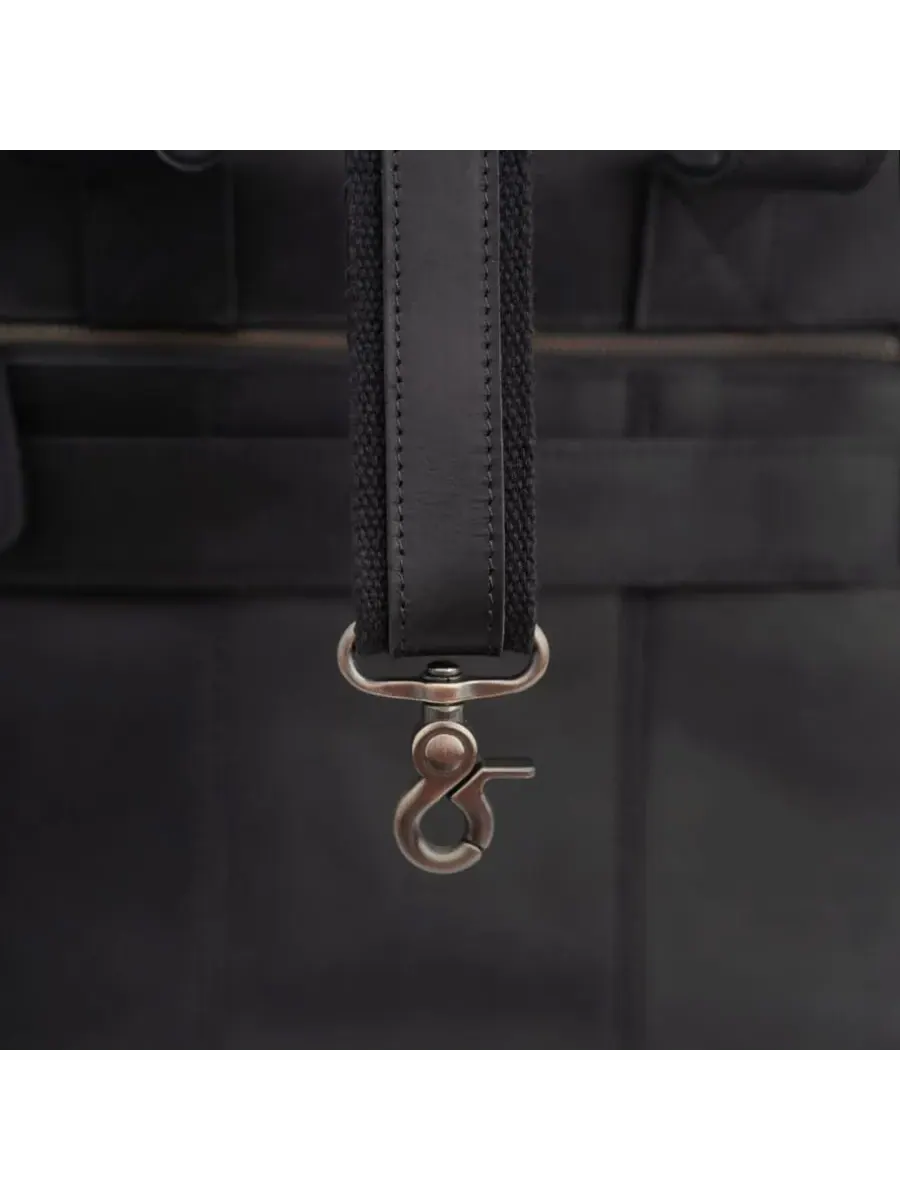 Тонкий кожаный портфель - элегантный и стильный - идеально подходит для повседневного использования — 8