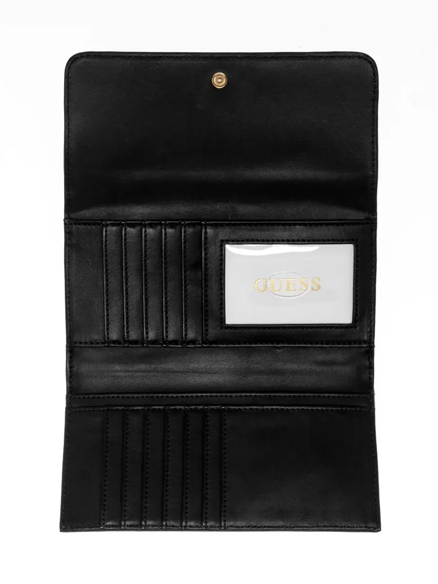 Мини-кошелек-трифолд Bethany Mini Trifold GUESS — изображение 3 из 3, черный