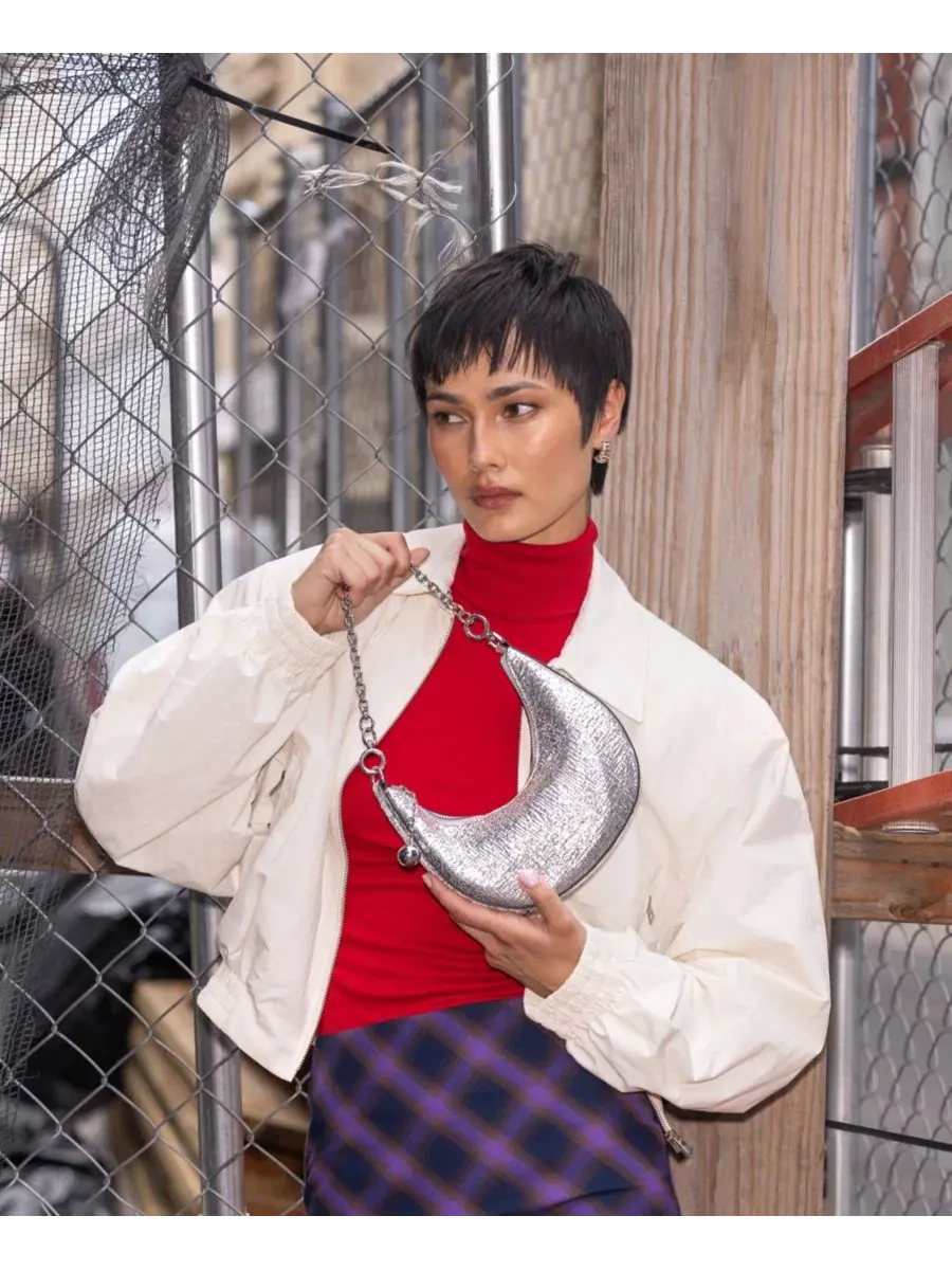 Конвертируемая сумка-кроссбоди Brantlee Nine West — изображение 10 из 10, серебряный
