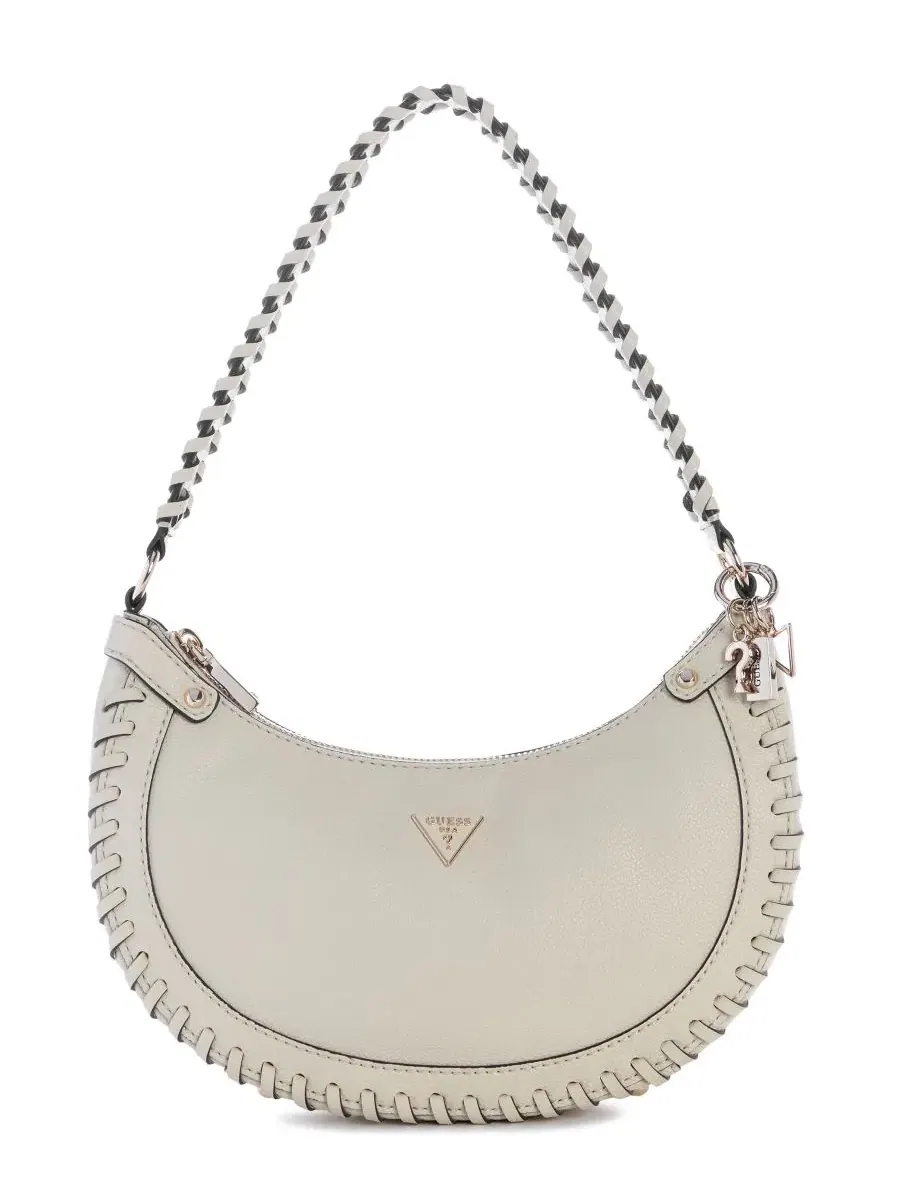 Сумка-хобо Petra Small с плечевым ремнем GUESS — изображение 1 из 4, кость