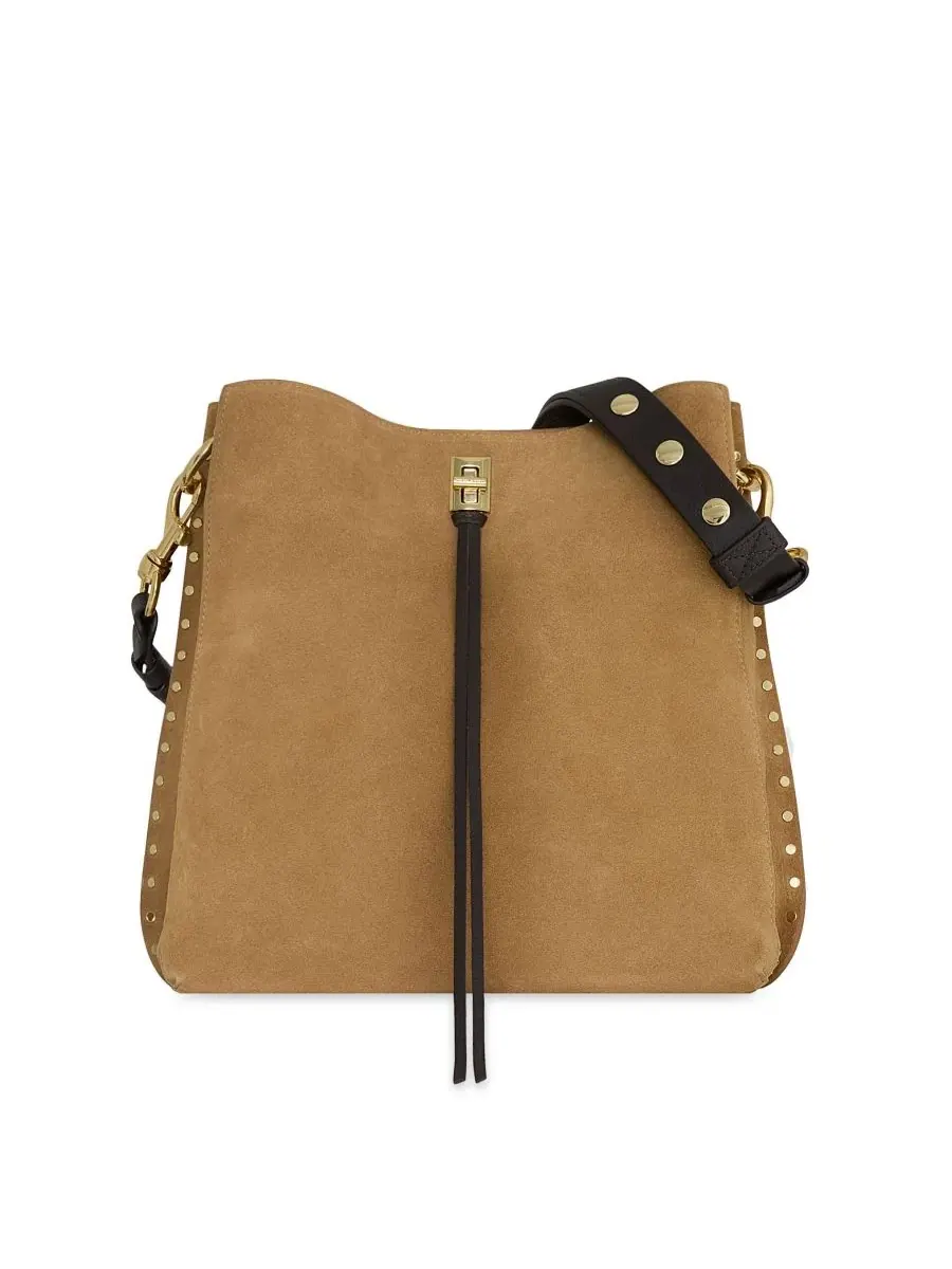 Сумка через плечо из замши с внутренним карманом на молнии Darren Small Suede Shoulder Bag Rebecca