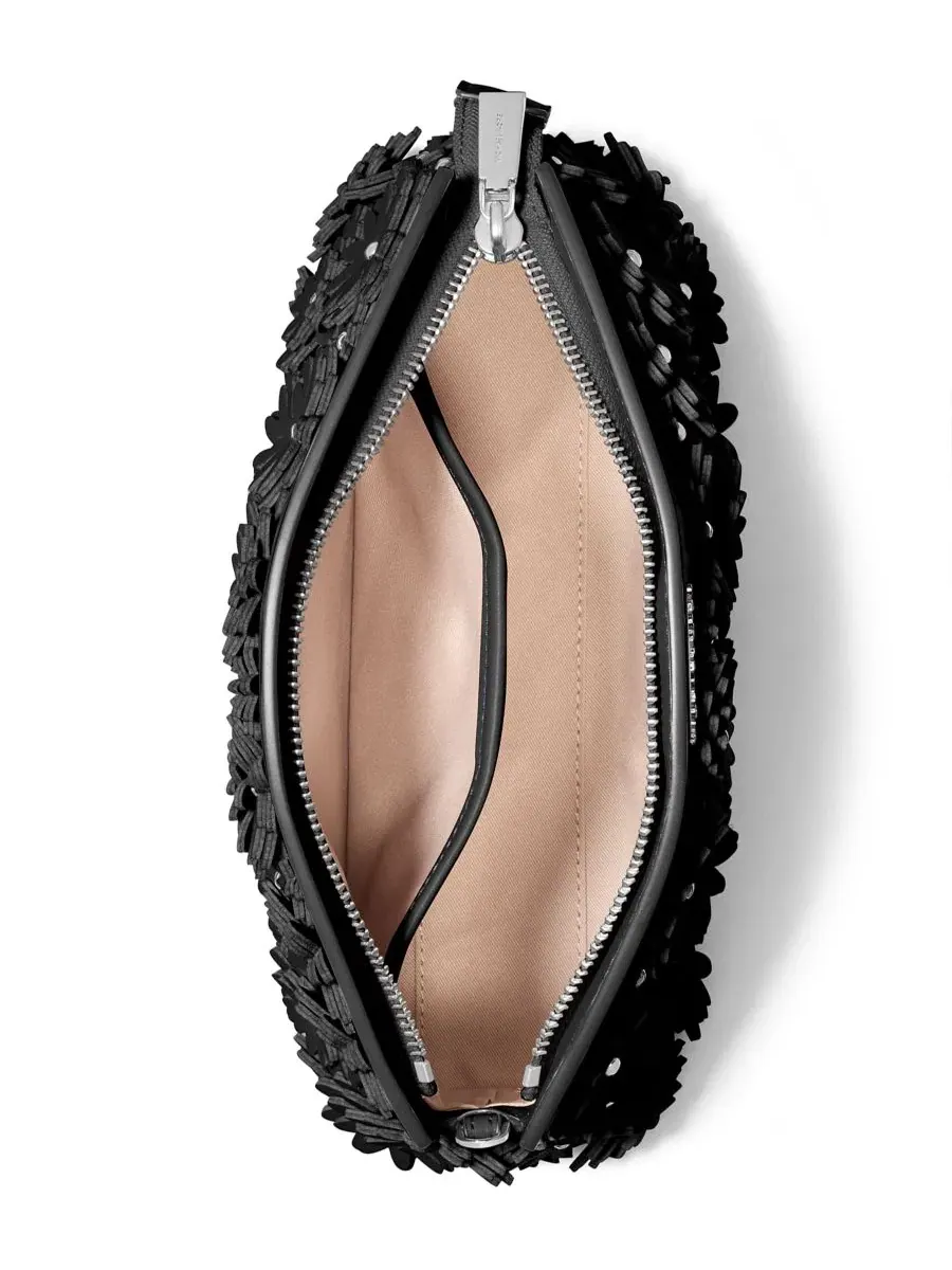 Сумка женская малая клатч Michael Kors MICHAEL Athena Dome Chain Clutch Crossbody Handbag — изображение 2 из 3, черный