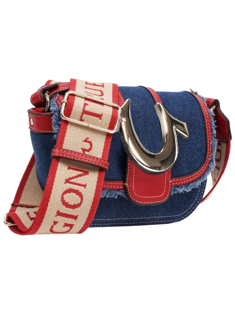 Мини-сумка через плечо с бахромой Asher Frayed Edge Mini Flap Crossbody True Religion — изображение 2 из 7
