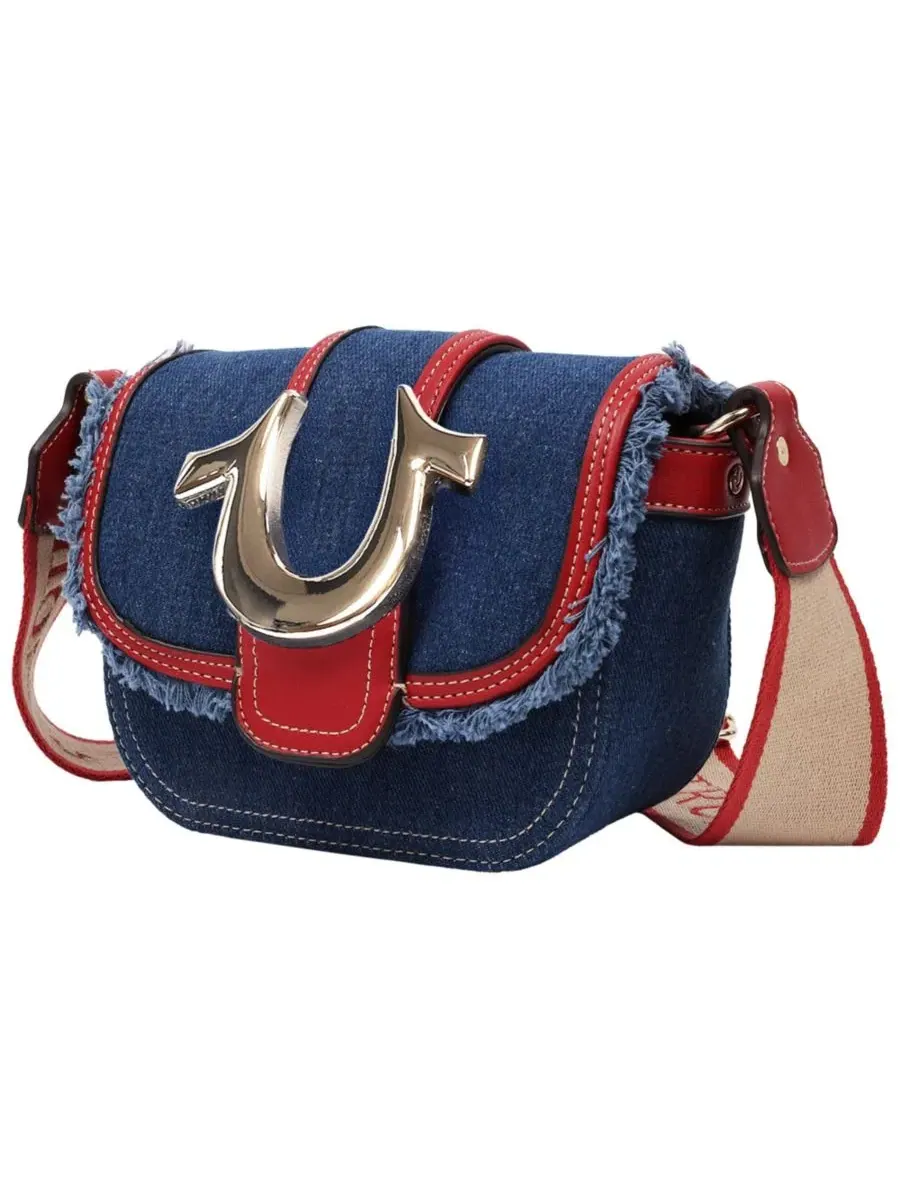 Мини-сумка через плечо с бахромой Asher Frayed Edge Mini Flap Crossbody True Religion — изображение 3 из 7