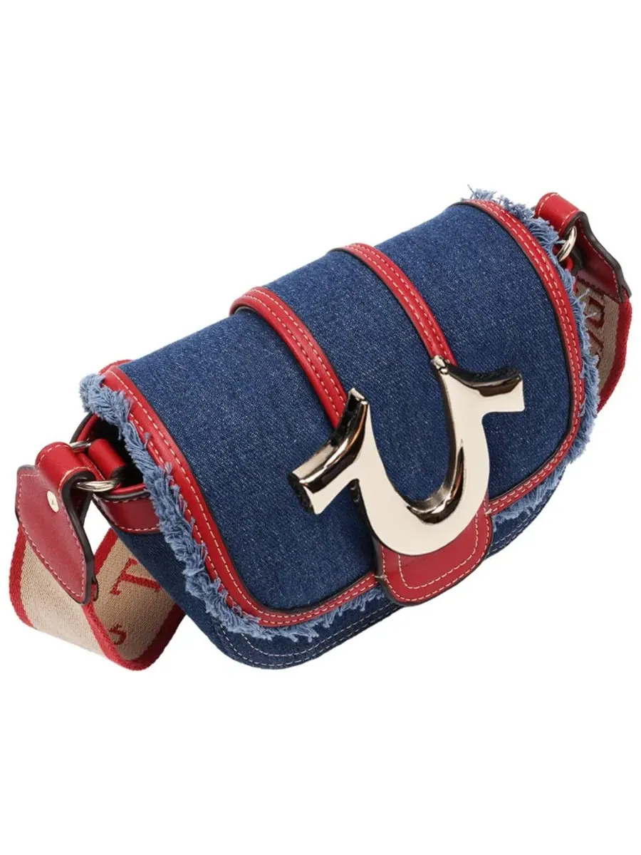Мини-сумка через плечо с бахромой Asher Frayed Edge Mini Flap Crossbody True Religion — изображение 4 из 7