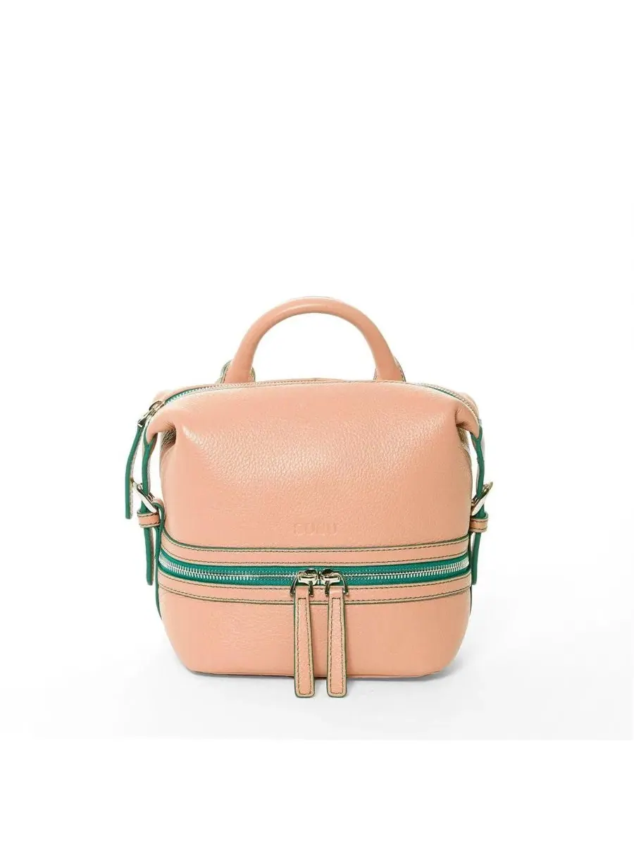 Женский кожаный рюкзак-сумка Ashely Convertible Shoulder Crossbody Bag SUSU — изображение 1 из 8, розовый/розовый/розовый