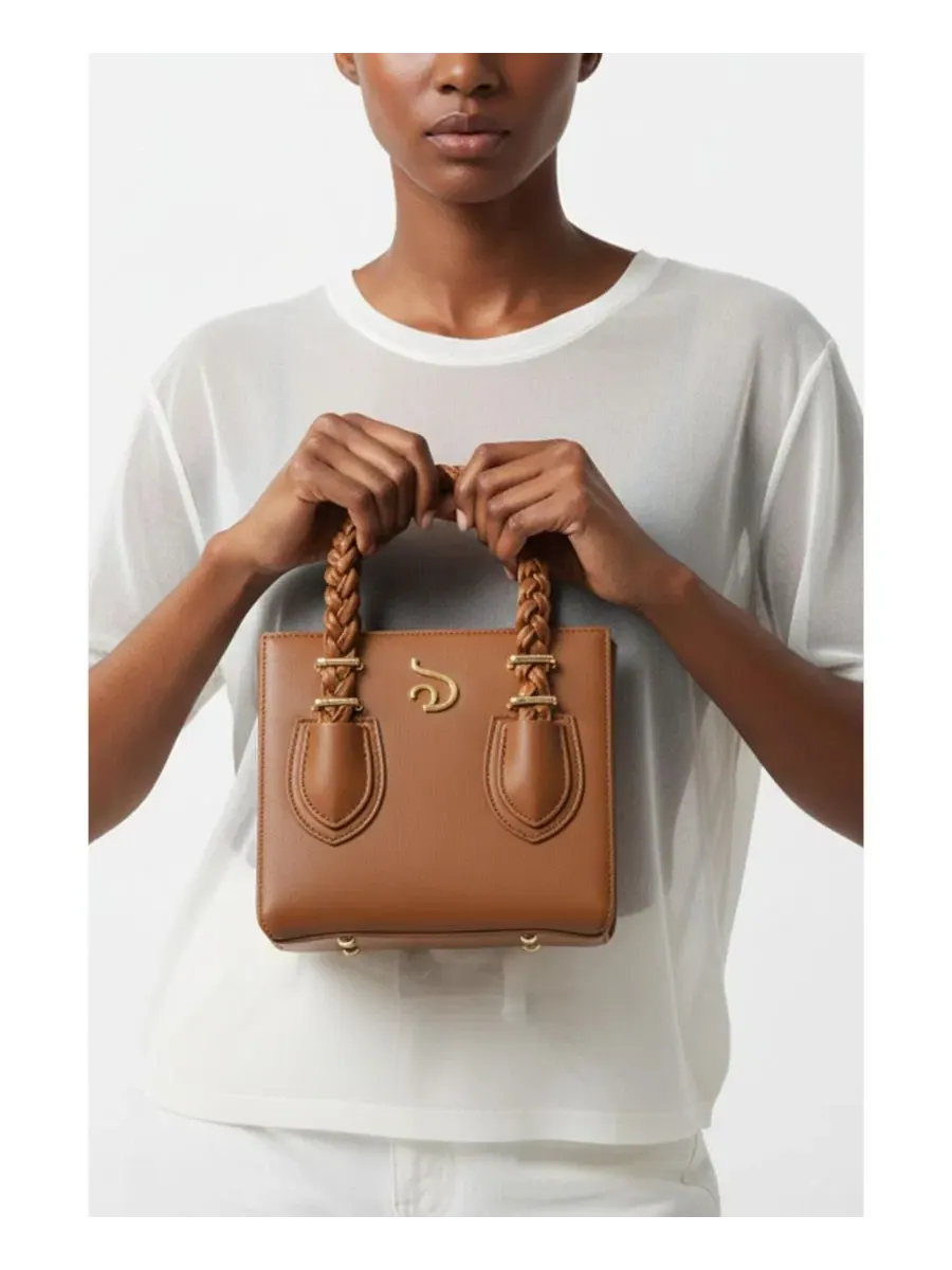 Сумка-тоут Mèsan Boxy Tote — изображение 3 из 9, коричневый