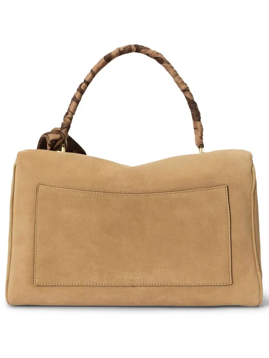 Сумка-шопер Farrah Suede Scarf Trim Medium Soft Satchel Lauren Ralph Lauren — изображение 4 из 7, мульти