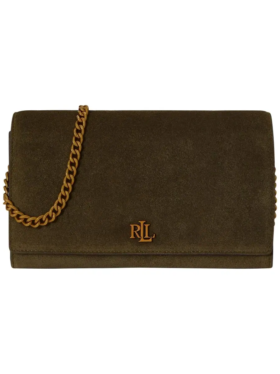 Сумка кроссбоди из замши Adair II Medium Lauren Ralph Lauren