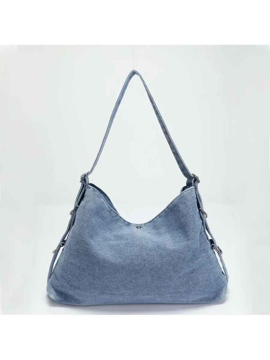 Джинсовая сумка-хобо с цепочкой, Drift Hobo Bag SUSU — изображение 5 из 6