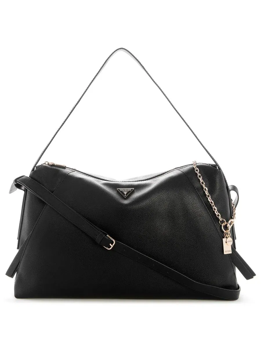 Сумка-шопер с длинным ремнем, модель Devon Extra-Large Zip-Top Shoulder Handbag GUESS