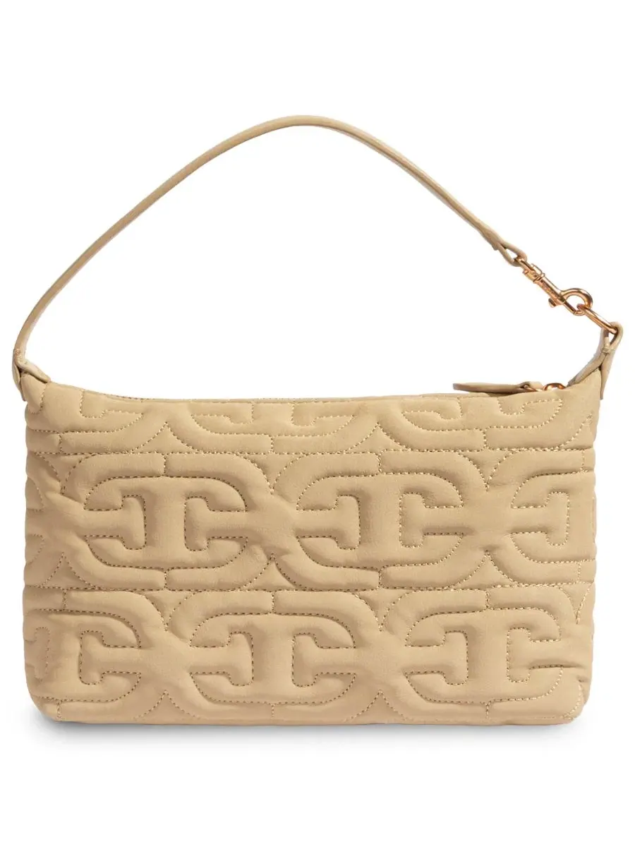 Женская сумка через плечо с квилтингом Ethyl Quilted Zip-Top Demi Sam Edelman — изображение 2 из 7, светлый бежевый