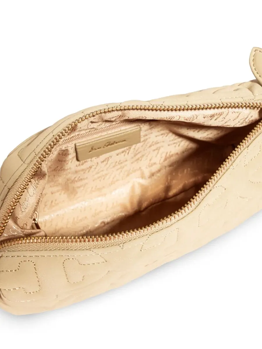 Женская сумка через плечо с квилтингом Ethyl Quilted Zip-Top Demi Sam Edelman — изображение 4 из 7, светлый бежевый