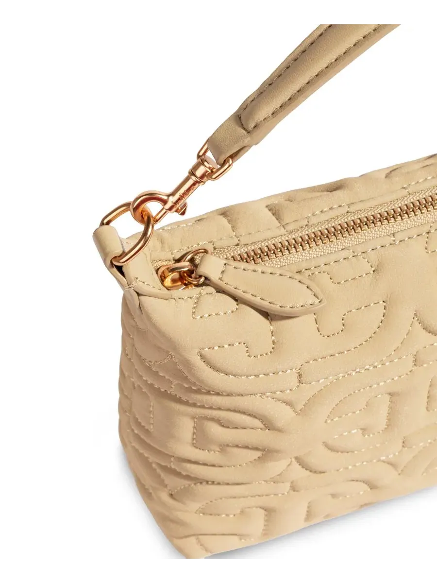 Женская сумка через плечо с квилтингом Ethyl Quilted Zip-Top Demi Sam Edelman — изображение 5 из 7, светлый бежевый