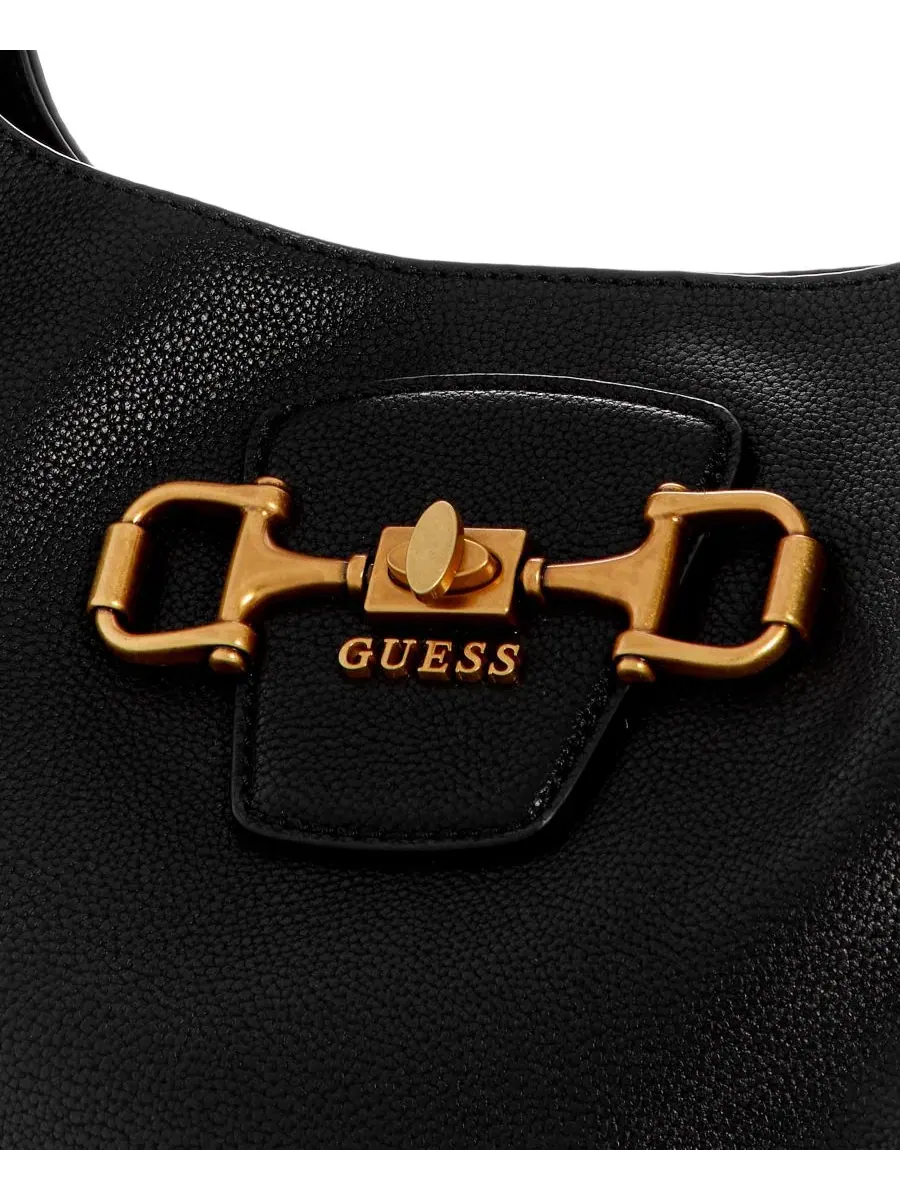 Сумка-хобо Sunset Large с плечевым ремнем GUESS — изображение 3 из 4, черный