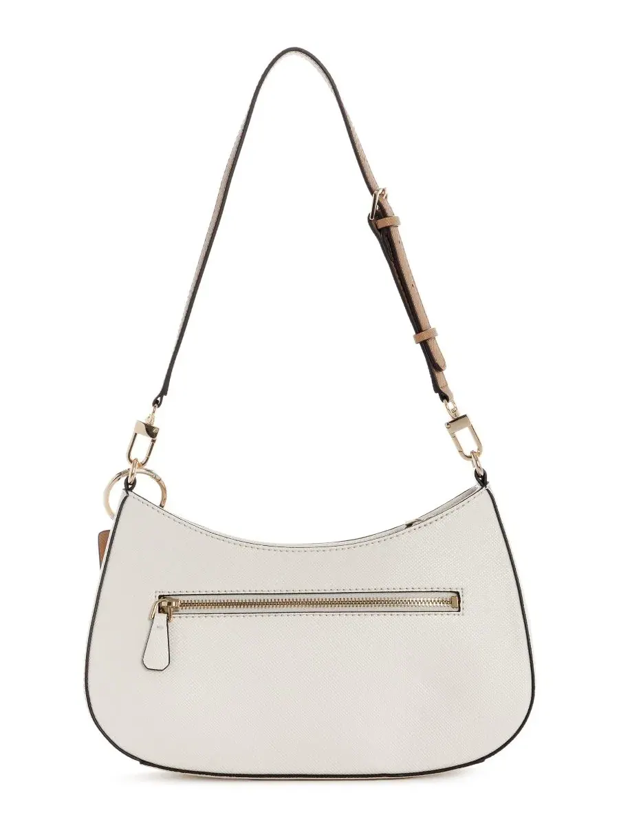 Сумка через плечо Noelle Small Shoulder Handbag GUESS — изображение 2 из 5, белый/бежевый