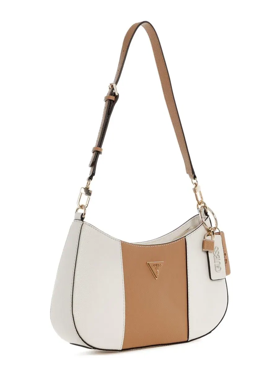 Сумка через плечо Noelle Small Shoulder Handbag GUESS — изображение 3 из 5, белый/бежевый