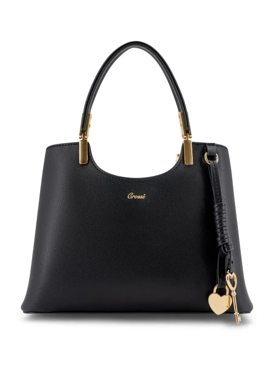 Компактная сумка-тоут с сердечком-подвеской Lina Small Top Handle Tote Handbag LIKE DREAMS