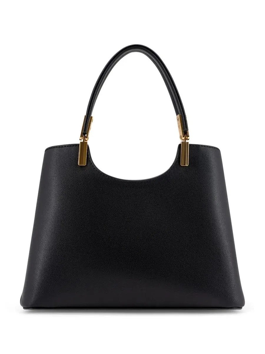 Компактная сумка-тоут с сердечком-подвеской Lina Small Top Handle Tote Handbag LIKE DREAMS — изображение 2 из 6, черный