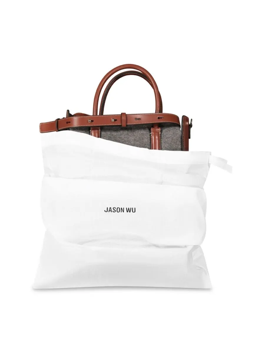 Структурированная сумка-тоут Jason Wu — изображение 6 из 7, серый