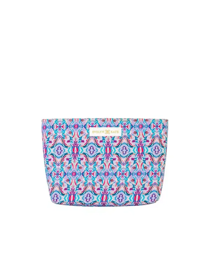 Сумка Patterned Quilted Pouch EVELYN & KATE — фиолетовый