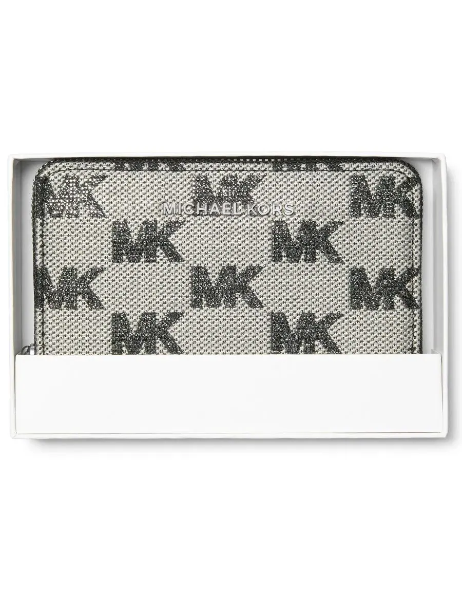 Картхолдер-кошелек Jet Set Small Zip Around Card Case Wallet Michael Kors — изображение 3 из 4, черный